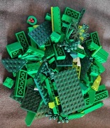 Klocki zielone LEGO  - mix 30 dag