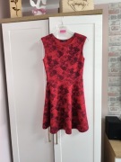 Czerwona sukienka koktajlowa r. S 36 Atmosphere