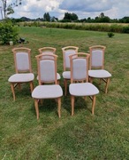 Krzesła szare solidne niezniszczone 