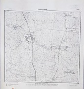 Zabytkowa niemicka mapa topograficzna "Ludwigsthal" 1919 oryginał rzadkość!