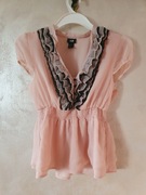 Bluzka z falbanką 42 H&M 