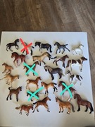 zestaw 19 zrebakow/ kucy schleich/ collecta