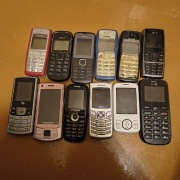 ZESTAW TELEFONÓW 12 SZTUK NOKIA SAMSUNG LG FLY BIRD DORO SONY ERICSSON