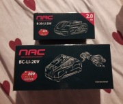 Akumulator 2Ah + ładowarka NAC zestaw kompatybilne z Parkside X20V.