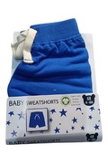 Niebieskie szorty niemowlęce 68 (4–6M) z bawełny organicznej