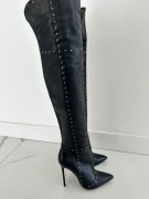 Badura Anna Jagodzińska muszkieterki ćwieki skóra 38