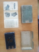 Zabytkowa ostrzałka do żyletek ALLEGRO MOD. L – Szwajcaria, Komplet