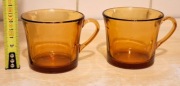2 szklanki filiżanki DURALEX lata 70-te PRL