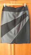 Ołówkowa elegancka spódnica 38 grafit szara