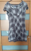 Szara sukienka w krate
