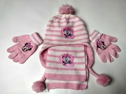 Komplet czapka, szalik i rękawiczki Disney Miki