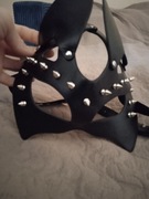 Maska kot bdsm ze skóry ekologicznej 