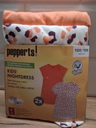 Koszule nocne dziewczęce 122/128 pepperts lidl, 2 sztuki