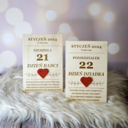 Kartka z kalendarza Dzień Babcii Dziadka 2025