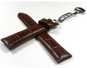 Pasek 19mm do zegarka z zapięciem motylkowym skora