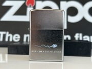 Zapalniczka Zippo, Born2B a Sex Machine, Street Chrome, NOWA