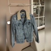 Kurtka jeans sherpa unisex
