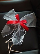 Wstążki do dekoracji ławek w kościele 