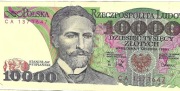 BANKNOT 10000 ZŁ S. WYSPIAŃSKI z 1988 r Nr DP 2284491