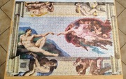 Puzzle ułożone 1000el 68x48cm Stworzenie Adama RADOM