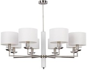 Żyrandol mosiężny MODESTO MOD-ZW-8 biały chrom KUTEK MOOD