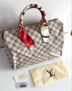 Torebka Louis Vuitton Speedy 30 Damier Azur z rachunkiem oryginalna