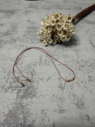 Bransoletka na sznurku jedwabnym, przekładka rurka