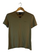 Koszulka Hugo Boss beżowa z logiem m