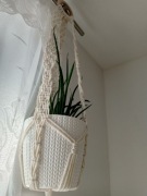 Boho Handmade ręcznie robiony kwietnik wiszący