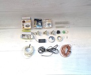 Zestaw elektryczny oświetleniowy oprawy sufitowe żarówki przewody złączki