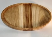 Dębowa tacka owalna – uroczy prezent dla kobiety, dziewczyny, mamy