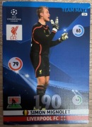 PANINI CHAMPIONS LEAGUE 2014/15 KARTA TEAM MATE SIMON MIGNOLET