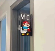 TABLICZKA - WC, TOALETA Z KLOCKÓW SUPER MARIO ZABAWNA