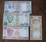 Cypr 1, 5, 10, 20 funty cypryjskie Zestaw 4 sztuk