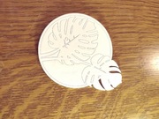 Podkładka pod kubek biały lakier