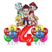 BALONY ZESTAW FOLIOWY PSI PATROL RYDER SKY 18szt