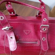 Solidna duża pojemna wytrzymała bordowa torba podróżna 