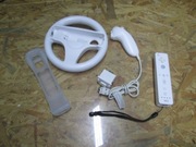 Nintendo Wii pad Remore + nunchuck + kierownica