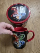 Kubek z puszką Harry Potter herby domów czarny 