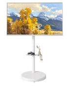  Mobilny stojak pod telewizor 37-86cali do 50kg Ecotiny biały