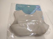 Canpol silikonowy śliniak z kieszonką szary regulowany kraków