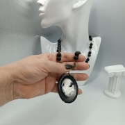 Steampunk  Gothic  Biżuteria Żywica Medalion Rękodzieło