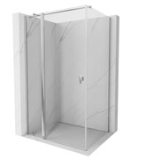 Kabina prysznicowa uchylna Mexen Mist T transparent chrom 80x100 cm