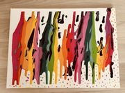 Rainbow Chaos - abstrakcyjny unikat