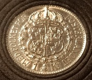 Szwecja 1938 1 Korona piękna Srebro kapsel