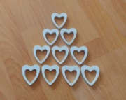 Zawieszki, ozdoby - serduszka