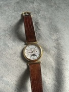 Zegarek Bulova pozłacana datownik, dzień tygodnia, fazy księżyca