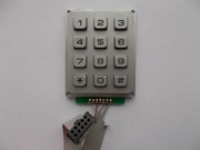 Klawiatura numeryczna 12 metalowa LED Blue 7 Pin
