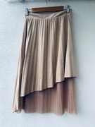 Zara plisowana spódnica midi tiul