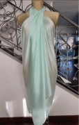 Chusta szal pareo sarong jedwabna  jedwab miętowy 180 cm x 90 cm plaża hit 